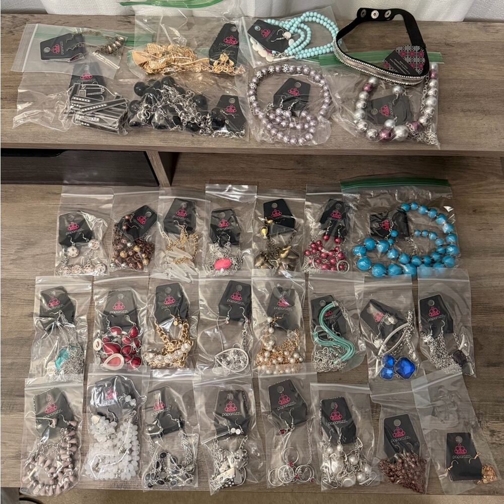 Huge lot of Paparazzi Necklace and Earrings sets! 30 sets!!! New with tags!  #P5